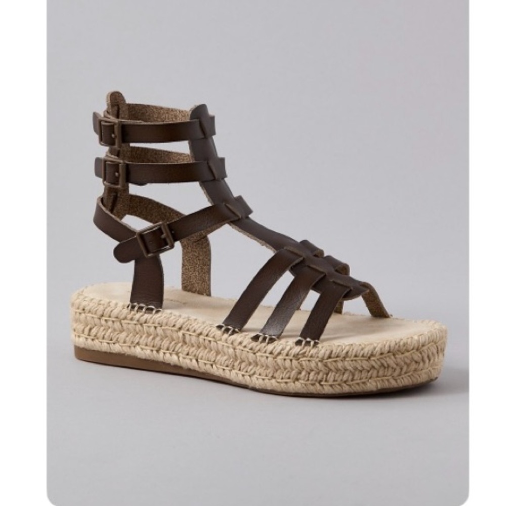American Eagle Outfitters Flatform Gladiator Espadrille Sandal